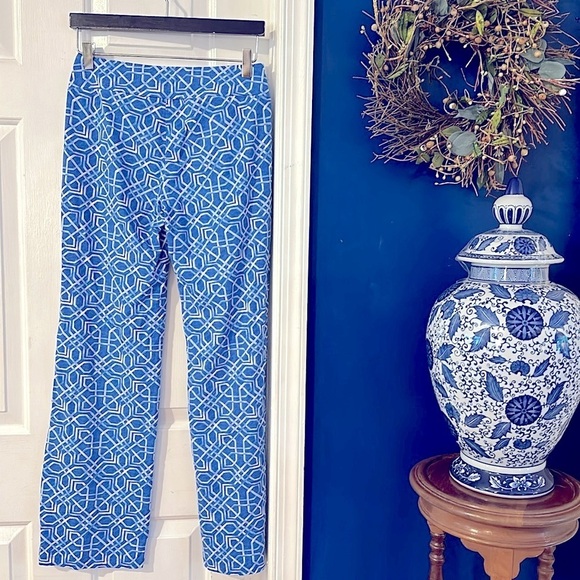 Women’s J. McLaughlin Blue & White Carmel Catalina Cloth Pants Size XS - Picture 7 of 11